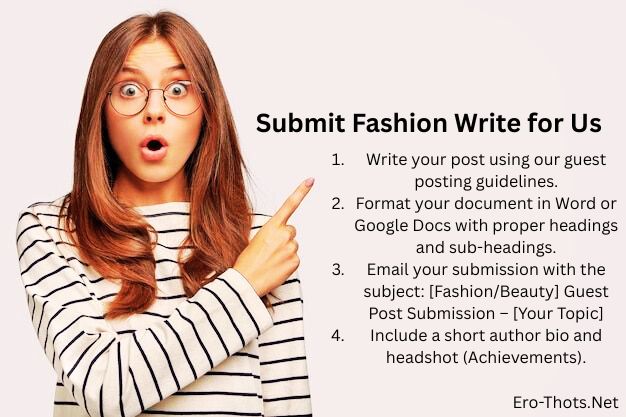 Write for us fashion beauty - guest post for men women fashion
