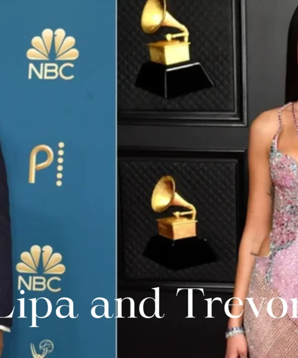Dua Lipa and Trevor Noah